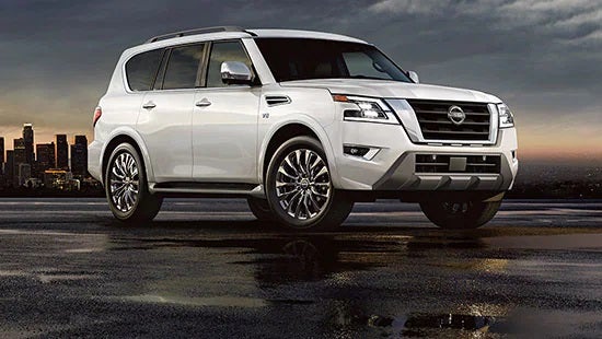 2023 Nissan Armada new 22-inch 14-spoke aluminum-alloy wheels. | King Windward Nissan in Kaneohe HI