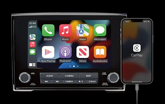 Stay connected with a standard 8" touch-screen display 2023 Nissan Titan | King Windward Nissan in Kaneohe HI